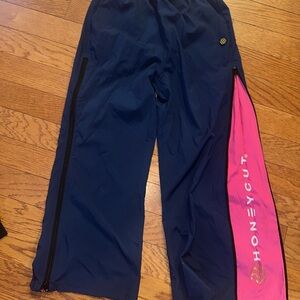 Honeycut Navy and Pink Athletic Pants